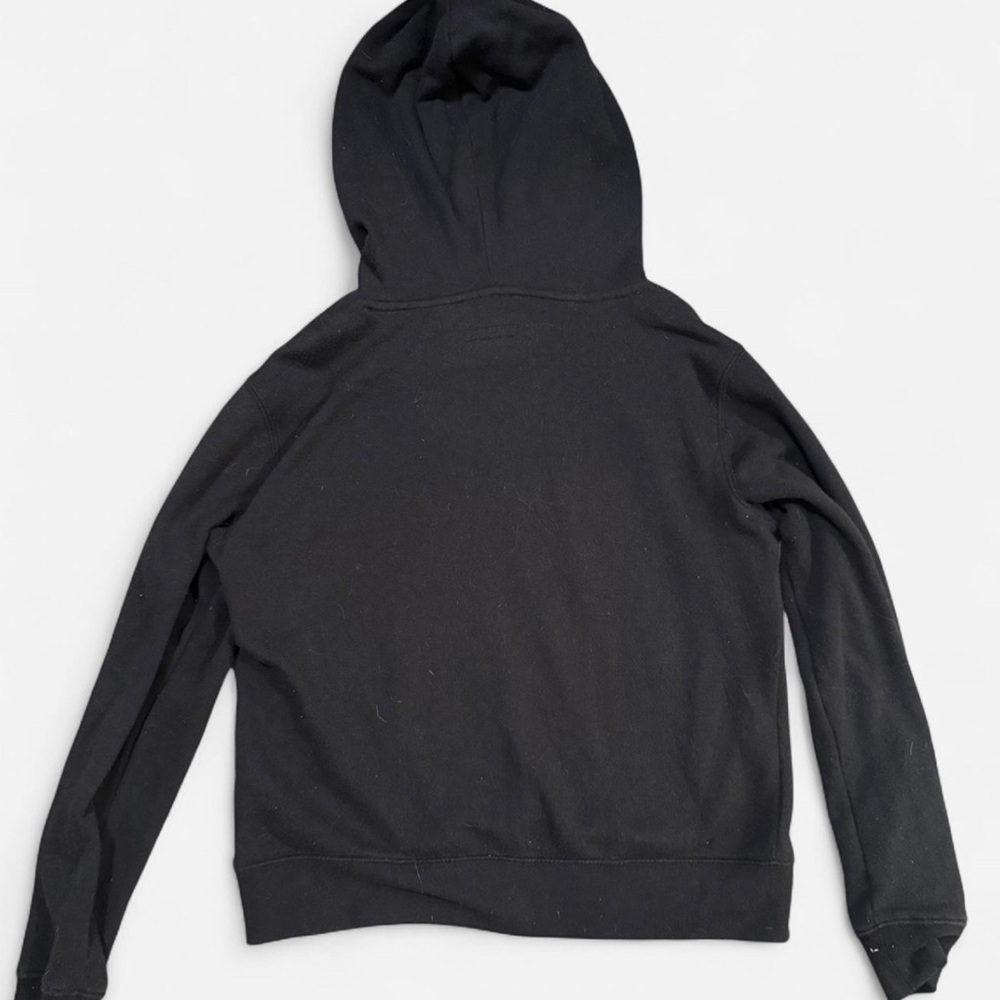 Aeropostale Black Hoodie with Blue Flowers Embroidery - Picture 2 of 3